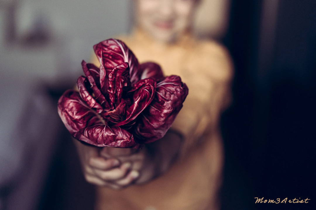 Radicchio rosso, mazzo di fiori